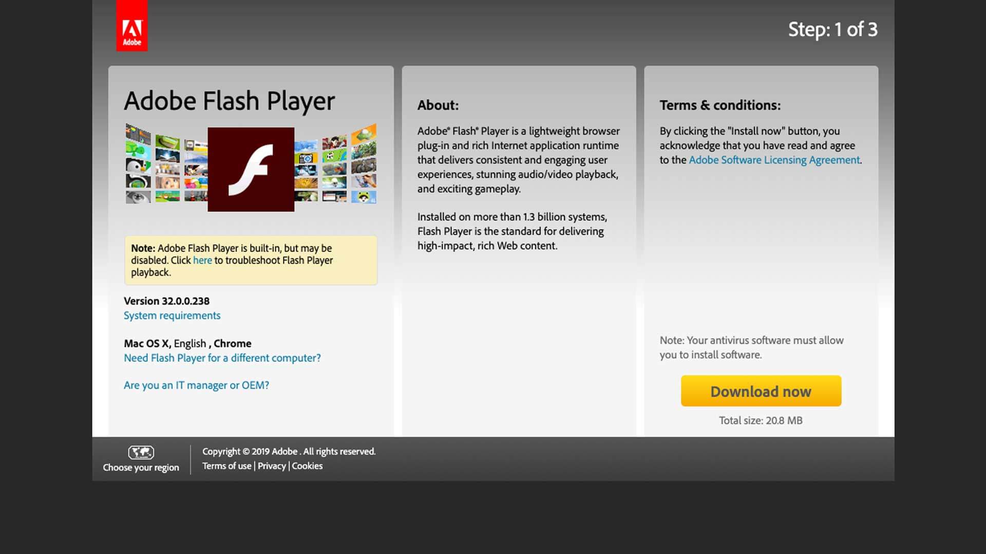 How to download adobe flash player on mac