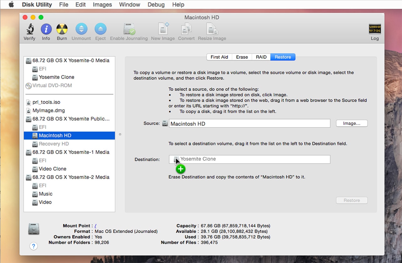 Mac Os Restorecan I Use Dmg Instead Of Install Disk