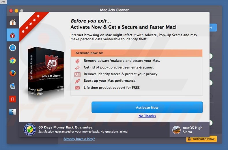 Mac Adware Cleaner Scam
