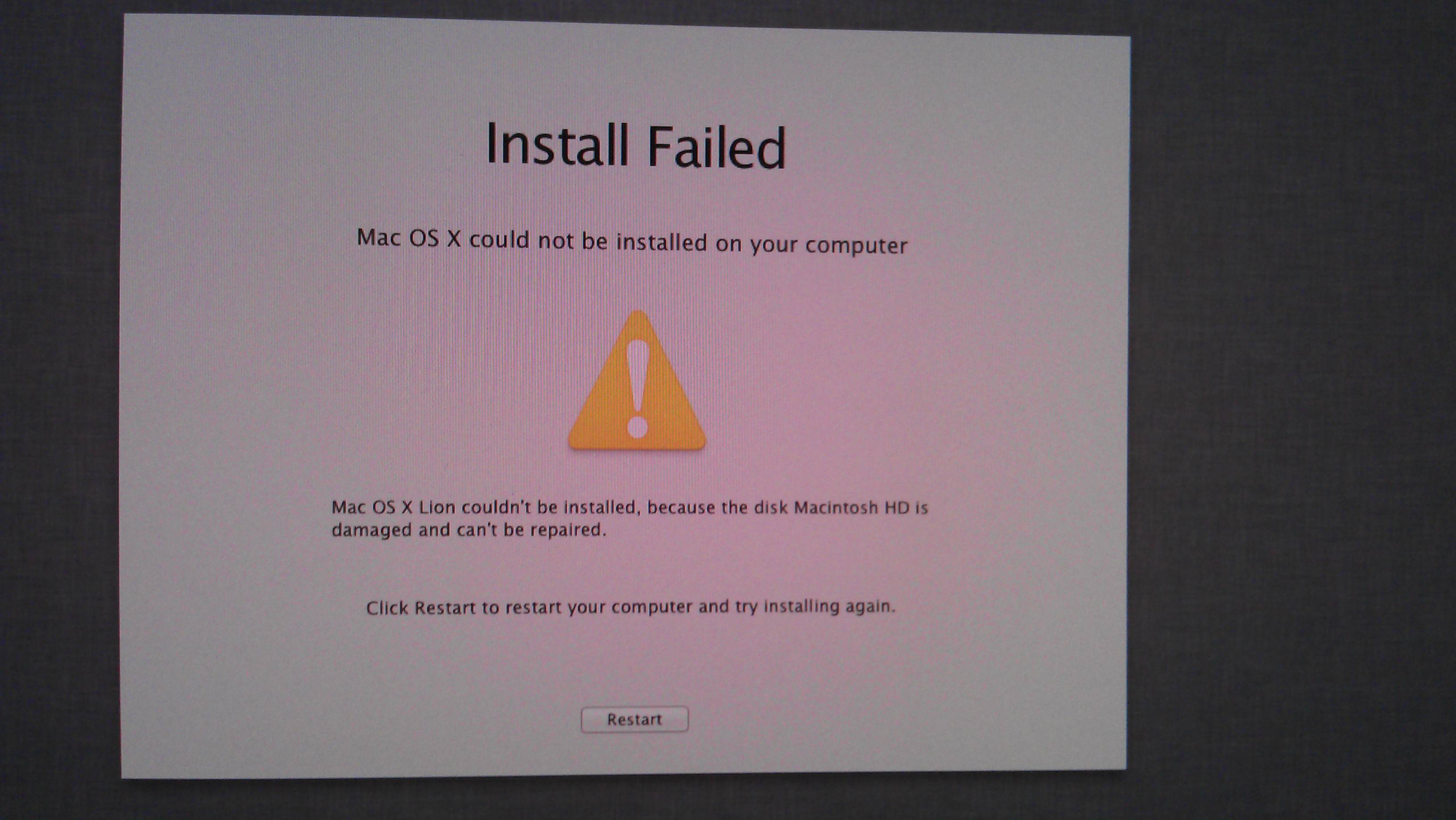 Download Error Mac